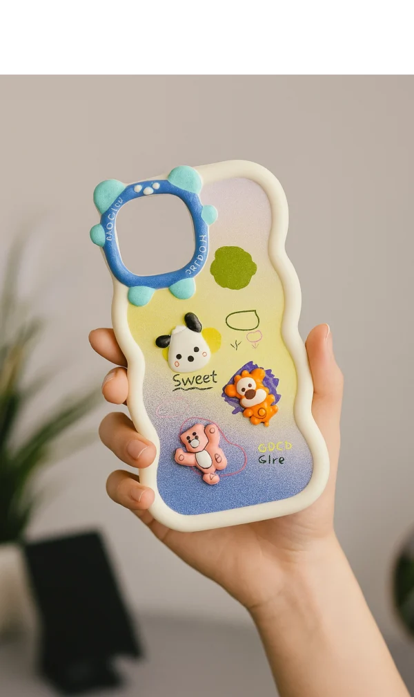 Fashion Printed Case for iPhone – Soft Matte Back Cover for Girls
