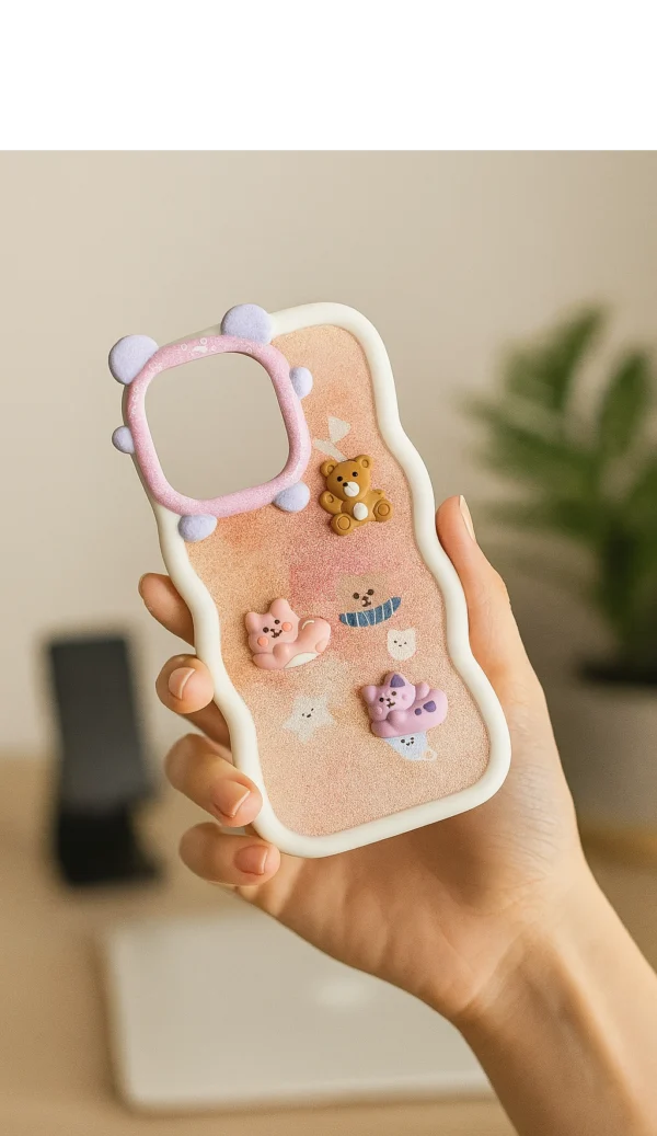 Fashion Printed Case for iPhone – Soft Matte Back Cover for Girls