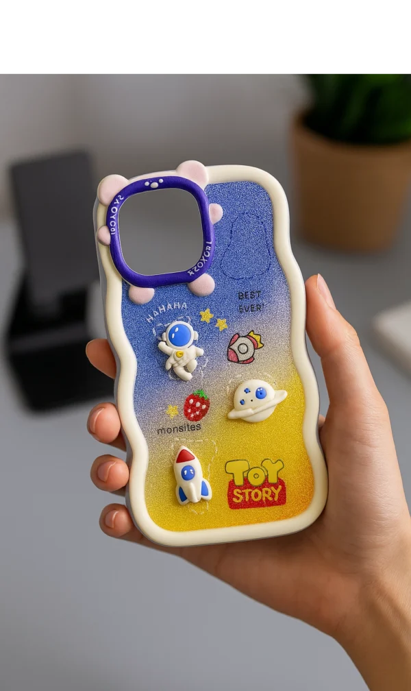 Fashion Printed Case for iPhone – Soft Matte Back Cover for Girls