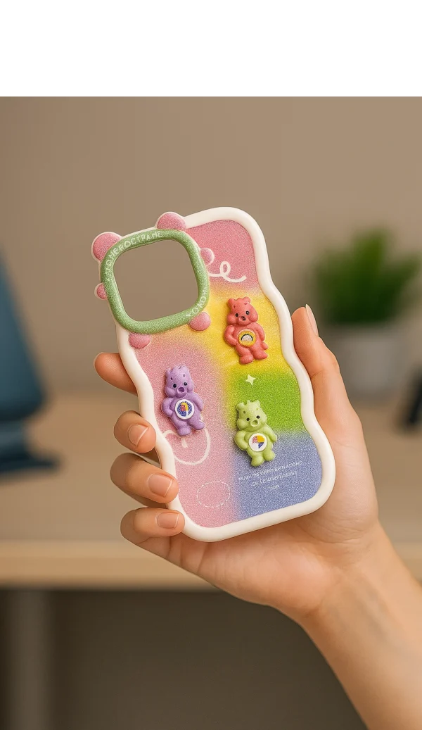 Fashion Printed Case for iPhone – Soft Matte Back Cover for Girls