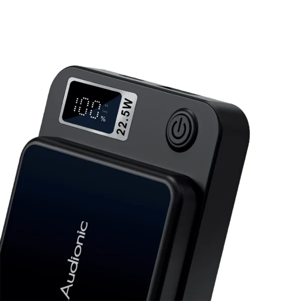 Audionic Magneto Wireless 10000mAh Power Bank – Magnetic Battery Pack with 22.5W Fast Charging