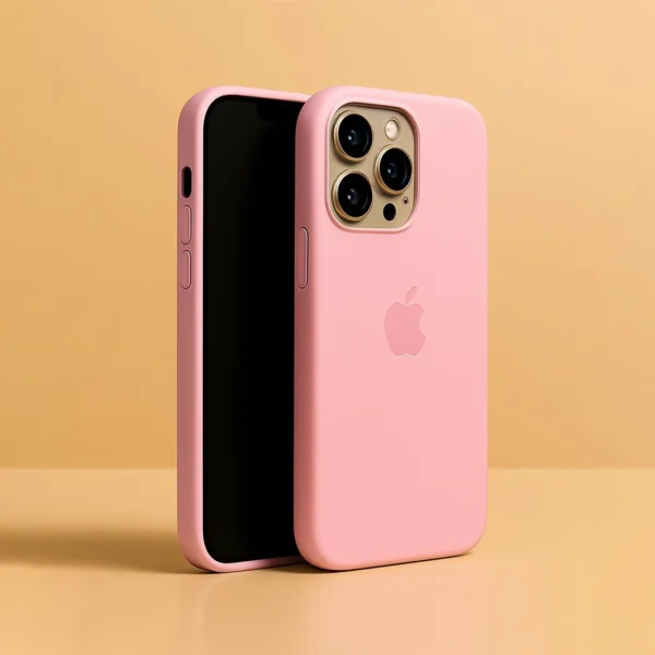 Silicone Case – Soft Colored Back Cover for iPhone Light Pink