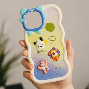 Fashion Printed Case for iPhone – Soft Matte Back Cover for Girls