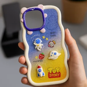 Fashion Printed Case for iPhone – Soft Matte Back Cover for Girls