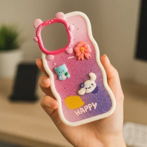 Fashion Printed Case for iPhone – Soft Matte Back Cover for Girls